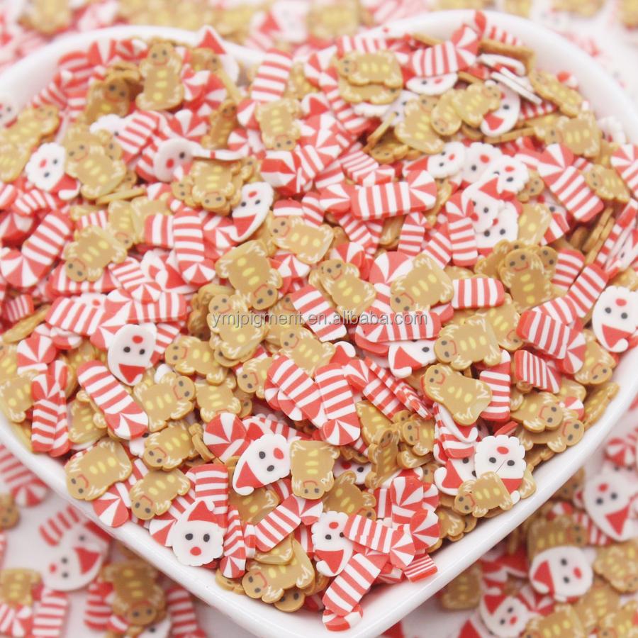 5mm Fruits Shape Christmas Halloween Sprinkles Polymer Clay Slices for Nail Slime Epoxy Resin Craft Diy