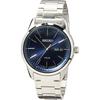 Seiko SNE525P1 Solar Quartz Watch Blue Silver Men's Overseas Model