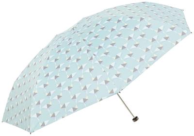 Moonbat KOKoTi Zon Regen Vouwbare Origami Geruit Stijlvol en Schattig Cadeau voor Vrouwen en UV Koolstof Super Mint Rib 55cm Parasol, Paraplu, Paraplu,