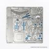 Tenyo Dragon Quest Metallisk Nano Puslespill Vill Metallrustning Vill Metallhjelm &