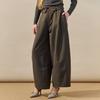 MAXZA Pintuck Folding Wide Cotton Pants Zf04ql001nh