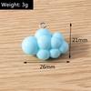 10pcs 26x21mm Cute Colorful Resin Clouds Charms Pendants for Jewelry Making Earrings Necklaces Bracelets DIY Crafts Accessories