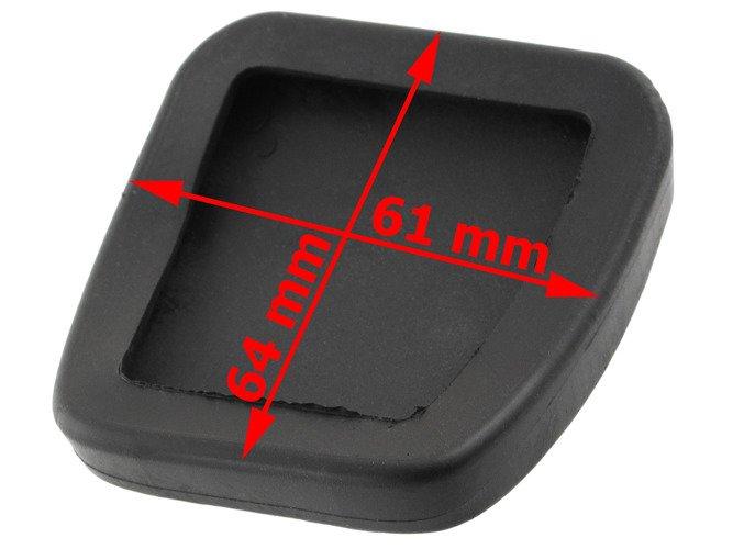 Opel Omega A 86-94 rubber clutch/brake pedal cover