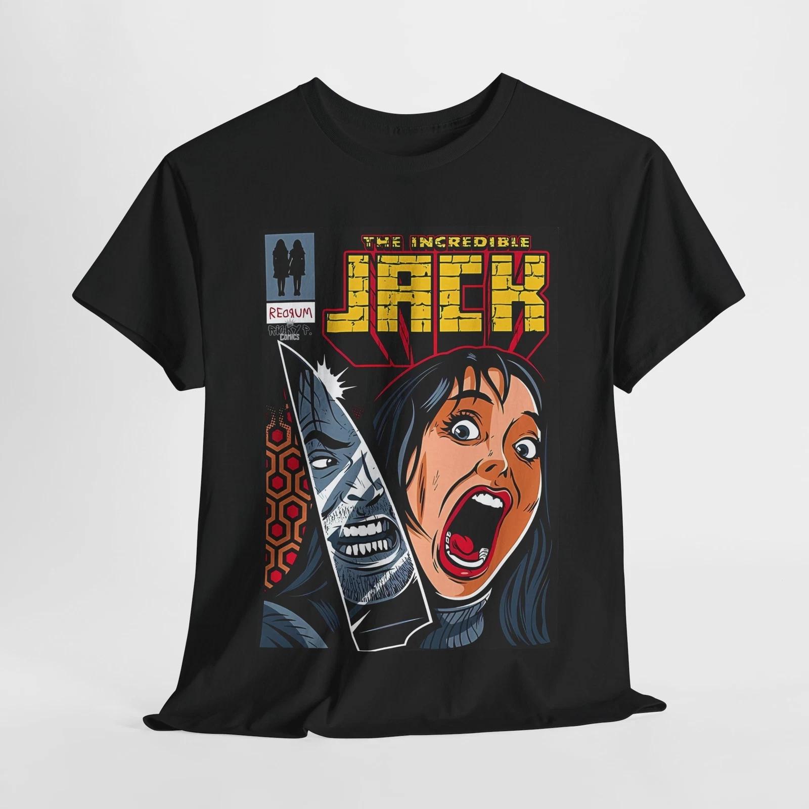 

Shinning Movie Incredible Jack Ricky P Comics T shirt Unisex Heavy Cotton Tee 2XL