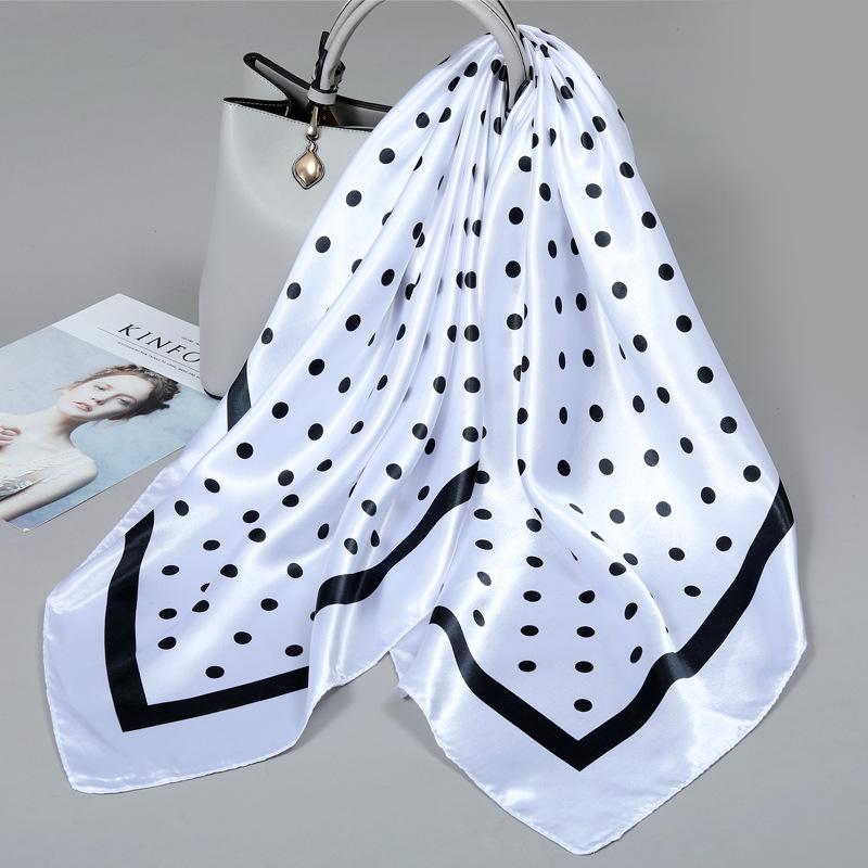 90 Square Scarves, Silk Scarves, Women's New Spring and Summer High-end Sense Versatile, Thin Scarves, Shawls Outside