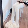Solid Color Over The Knee Long Tube Boot Socks for Women Winter Thicken Ribbed Knit Tall Thigh High Stockings Leg Warmer