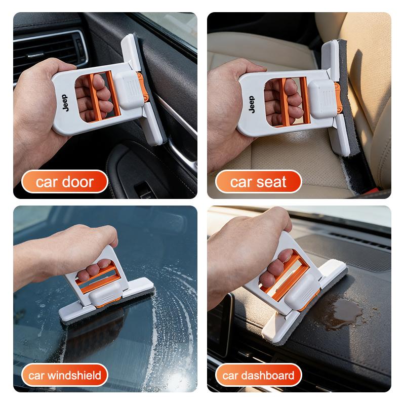 Multi-Functional Retractable Car Mini Mop Wet Dry Dual Use for Jeep Renegade Wrangler JK JL Grand Auto Cleaning Accessories ALV1