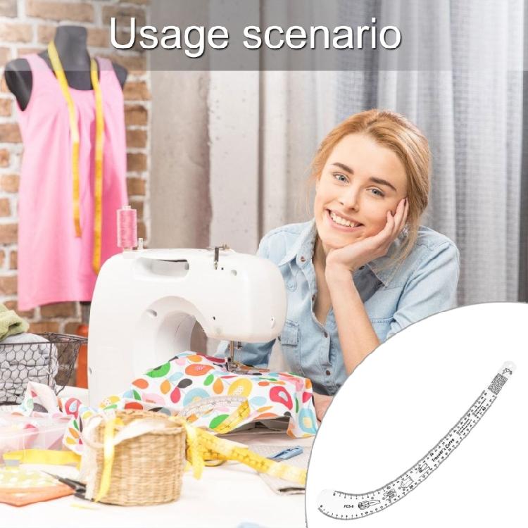 Francuskie szablony zakrzywionej linijki akrylowe linijki do szycia do precyzyjnego rysowania wykrojów odzieży cięcia tkanin krawiectwa