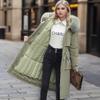 Live Gall Women's Winter Padded Coat - Removable, Three-in-One Long Over-the-Knee Thickened Cotton Outerwear