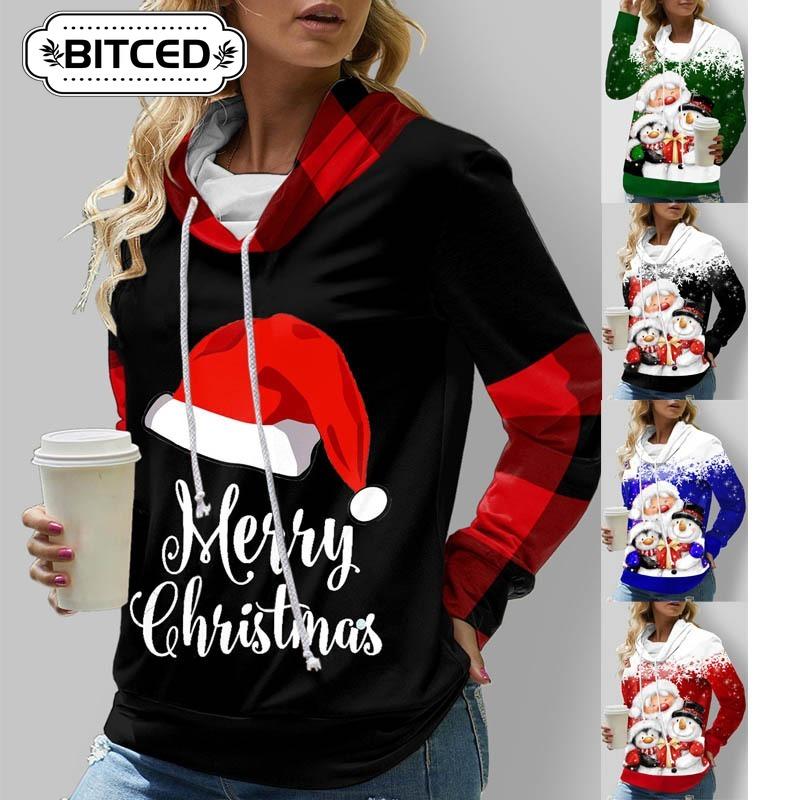 BITCED Women's Fashion Casual Long Sleeve Hooded Hoodies & Sweatshirts
