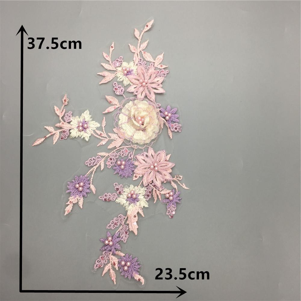

Аксессуары для одежды Трехмерный цветок Имитация жемчуга Кружево Пайетки Кружевной воротник Вышивка Украшение Сделай сам Аксессуары для одежды Style 2107 (1 piece)