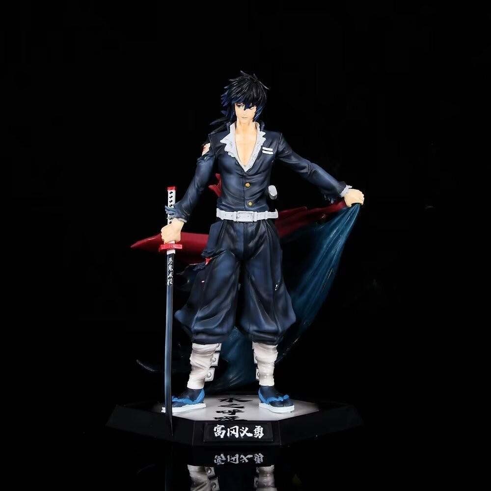 

Demon Slayer Cartoon Anime Model Character Standing Posture Tomioka Giyu Battle Damage Scene PVC Collection Doll Decoration Toys