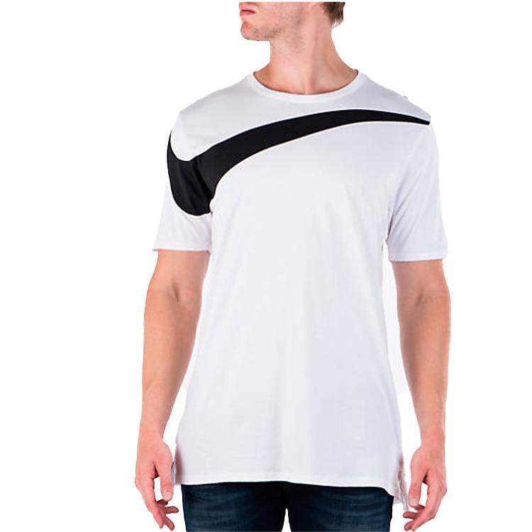 Nike Swoosh Ronde Hals Sport Korte Mouw T-shirt Unisex Tops Wit 856490-100