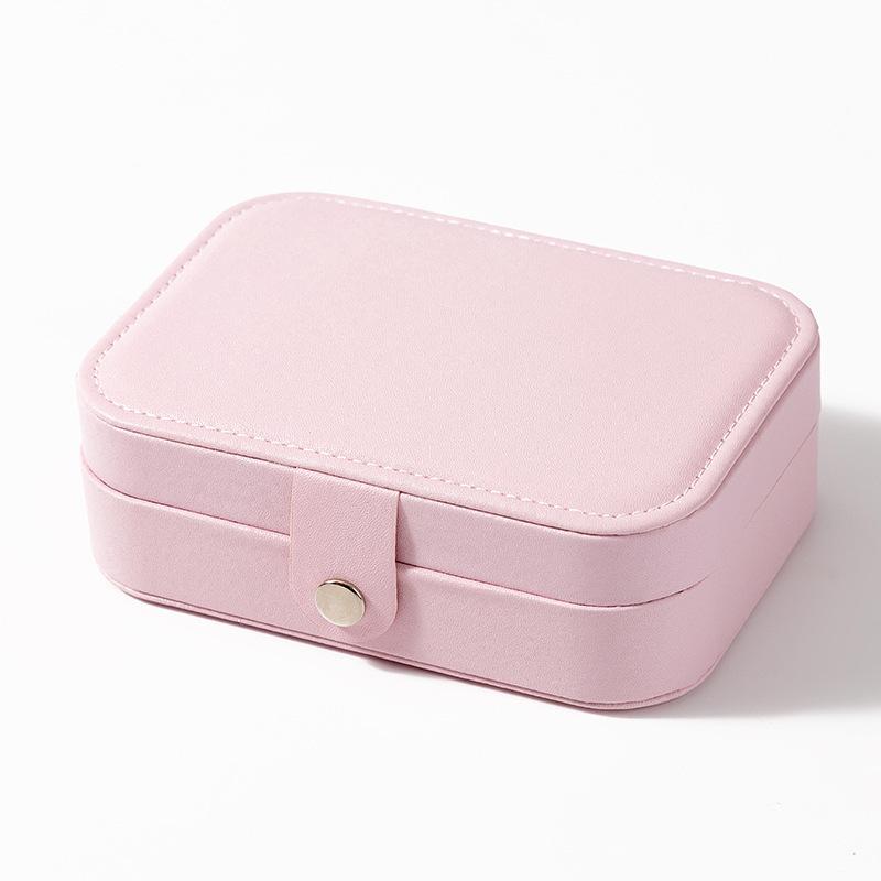 Jewelry storage box High-grade anti-oxidation stud earrings, necklace, jewelry ring grid desktop large-capacity display box