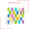 24 Pieces Easter Decoration Eggs 6x4cm Tree Basket Ornaments for Window Party Home