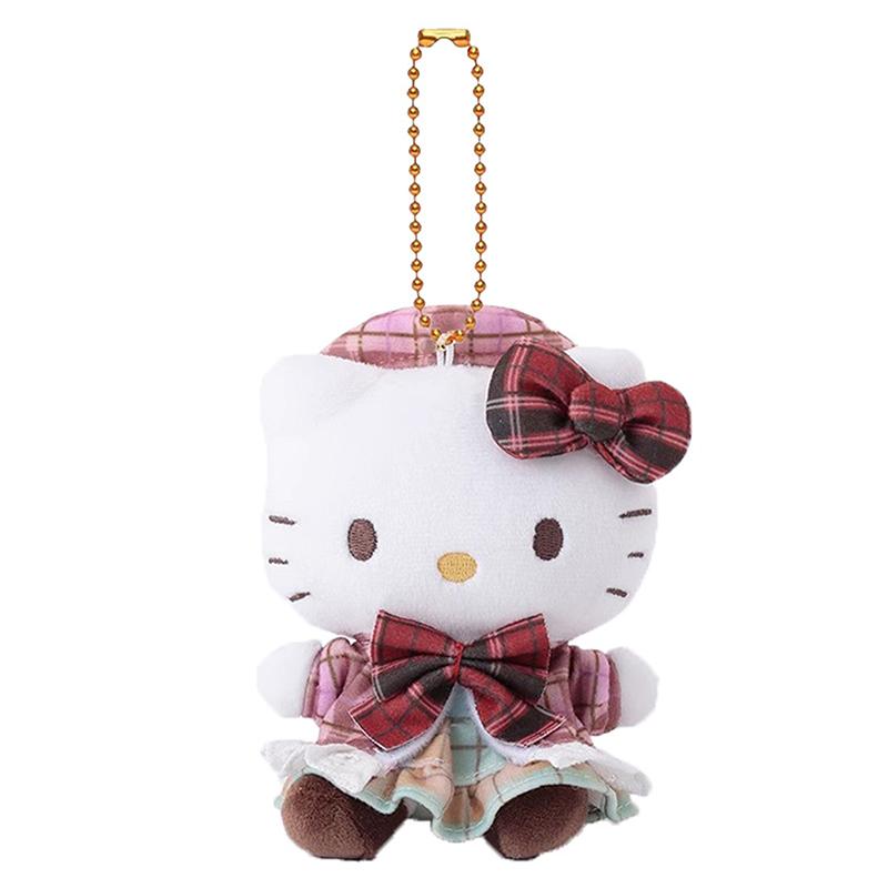 

Sanrio Sailor Suit Hello Kitty Plush Toy Keychain Kuromi Melody Cinnamoroll Stuffed Doll Pendant Car Key Ring Bag Decor