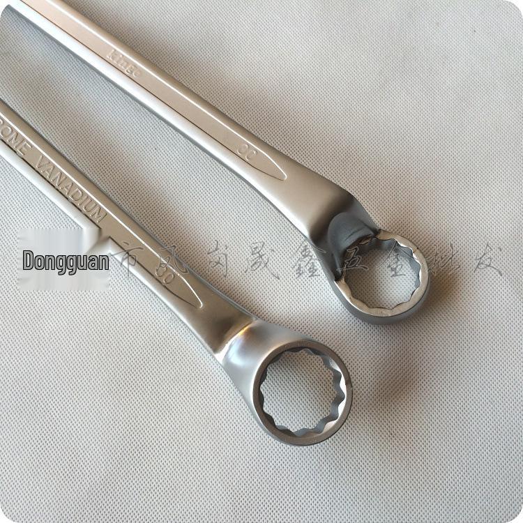 Kingo27 Double Open-End Wrench Set 6x7 To 30x32 CR-V Matte Finish Chromium-Vanadium Steel