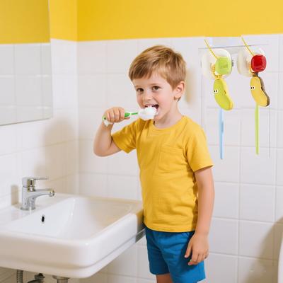 1/3PCS Cute Banana Toothbrush Head Cover Toothbrush Hanger Holder With Cover For Shower Bathroom Toothbrush Storage Organizer