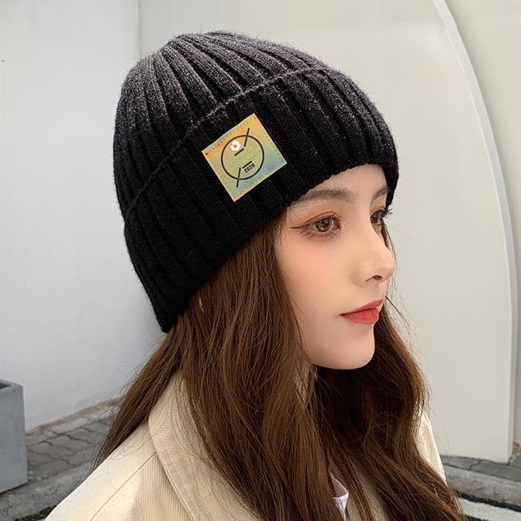 Gorro de Lã de Inverno Feminino Estilo Coreano 2025: Tricô moderno, versátil, fofo e quente para estudantes japoneses