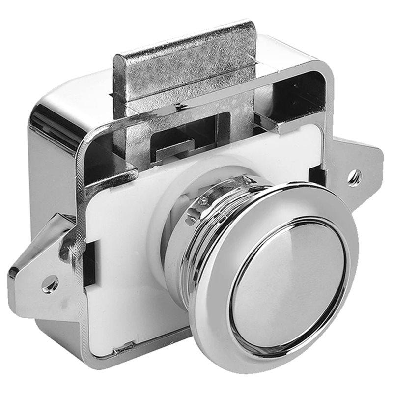 

CYCLI-Cabinet Door Catch Locks Keyless RV Push Cabinet Door Latch Camper Cupboard Door Motorhome Caravan Catches Knob