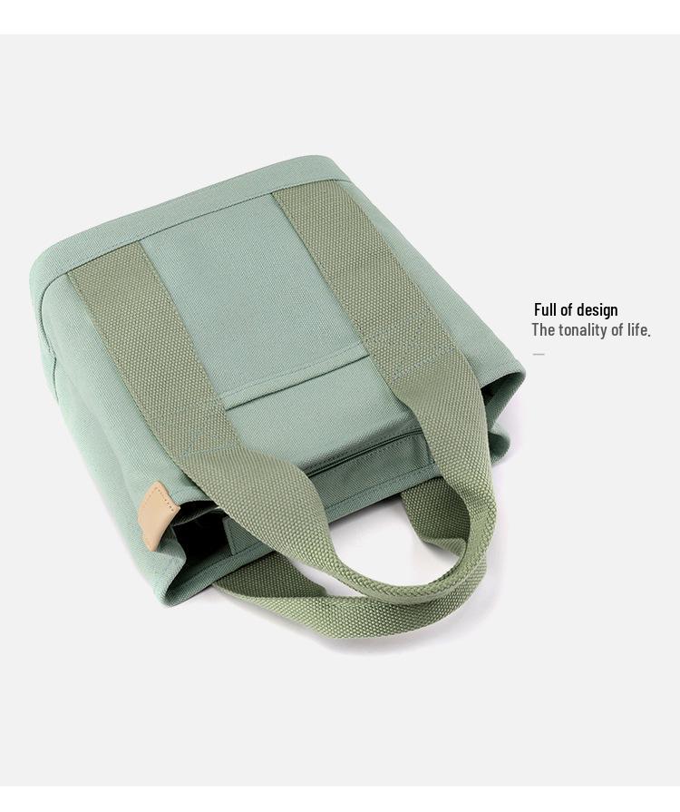 Japanische Mille-Feuille Umhängetasche - Minimalistische Canvas-Tasche mit Reißverschluss