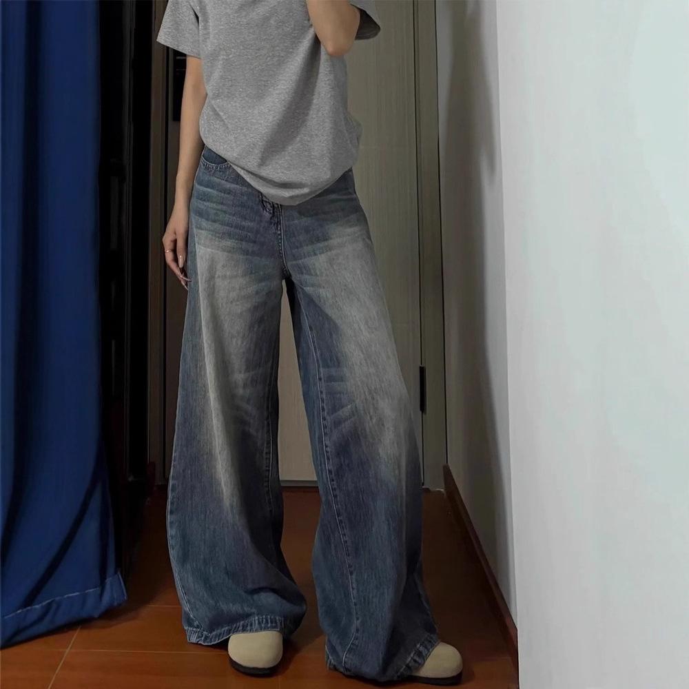 Pear-Shaped Women’s Plus Size Wide-Leg Denim Jeans for Summer 2025