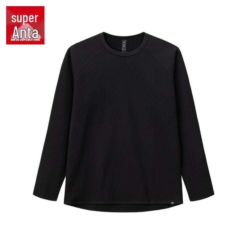 Anta Men s Waffle Knit Raglan Long Sleeve T-Shirt M