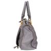 CHLOE Marcy Medium Grained Leather 2-Way Shoulder Bag Handbag grayUsed
