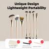 286- Makeup Brush Set - Foundation/Contour/Eyeshadow/Nose Contour/Stippling Brushes with Portable Case