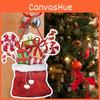Christmas Door Festive Hanging Decor Accessories With Paper Wreaths Flower
