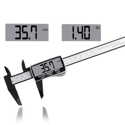 Velký displej 150mm 6 palců LCD Digitální Elektronický Karbonový Vernierový Šuplérový Měřič Mikrometr Měřicí Nástroj