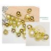 24PCS Christmas Ball Plastic Round Xmas Balls Elegant Waterproof Festive Ornaments Wreath New Year Home Outdoor