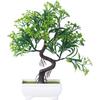 Artificial Flower Potted Plant Plastic Bonsai Fake Pine Tree Indoor Plastic Simulated Tree Potted Plants Table Potted Ornaments