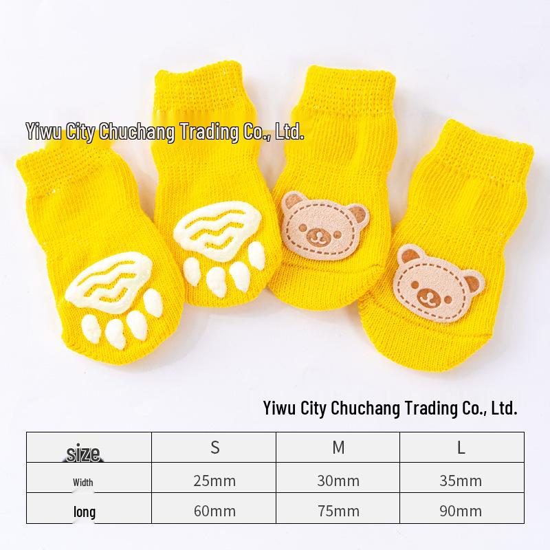 Ponožky pro psy a kočky Teddy proti poškrábání - Chrání před nečistotami a škrábanci