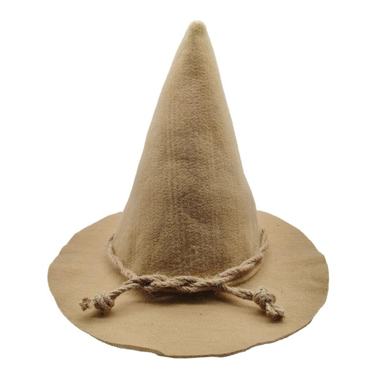 Vogelscheuchen Hexenhut Halloween Hexenhut Festlicher Party Unisex Zaubererhut für Festliche Feiern