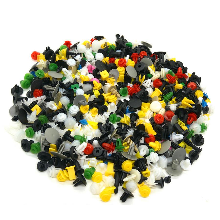 1000 Pieces Auto Vehicle Car Bumper Clips Rivet Door Panel Fender Liner For All Car