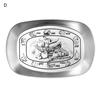 Retro Tinplate Dinner Plate Stainless Steel Serving Tray Round Seasoning Plates