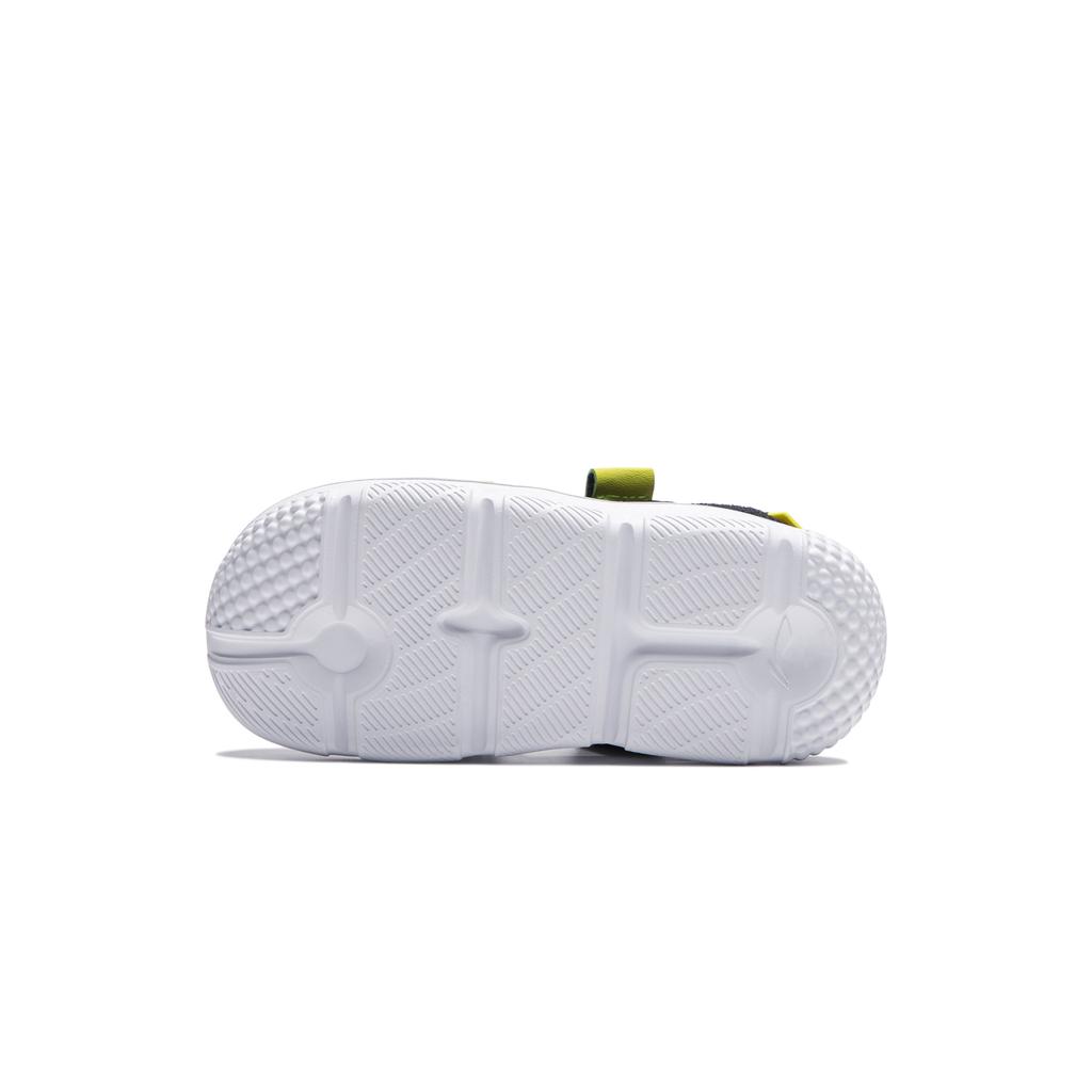 Li Ning Kids Synthetic Leather Letter Hollow Sandals Kids Sandals Black YKKU020-3