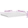 VidaXL Foam Mattress White 120x210 Cm Hardness H2 H3,bed Mattress,day Bed Mattress,foam Mattress for Bed 4016633