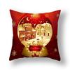 Christmas and New Year decoration pillowcase sofa cushion cover bedroom room home decoration Christmas gift 45x45cm