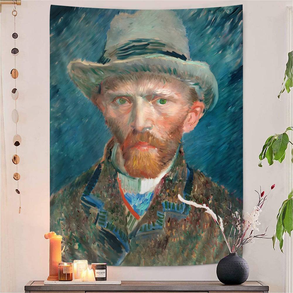

Vincent Willem Van Gogh Painting Hanging Bohemian Tapestry Hanging Tarot Hippie Wall Rugs Dorm Japanese Tapestry 74x94cm(29x37in)