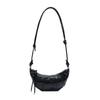 Retro Dumpling Shoulder Bag Pu Leather Women's Handbag Fashionable Croissant Crossbody Bag  Girls