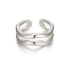 PAIGEFLYNN JEWELRY [925 Silver] Bye Two Line Open Ring