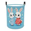 1pc Laundry Basket, Round Laundry Basket with 2D Flat Print, Made of High-quality Materials. It Is Foldable and Perfect for Organizing Your Bedroom, B