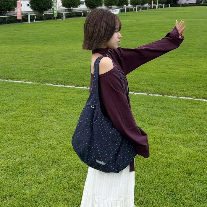 Drop eco shoulder bag_Star navy
