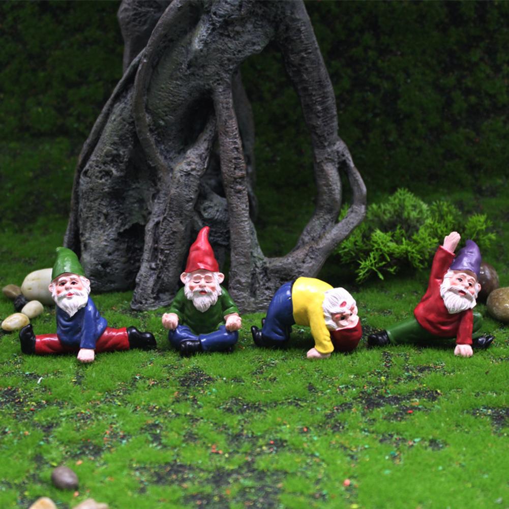 Cheerful Home Accessory Garden Gnome Resin Ornaments