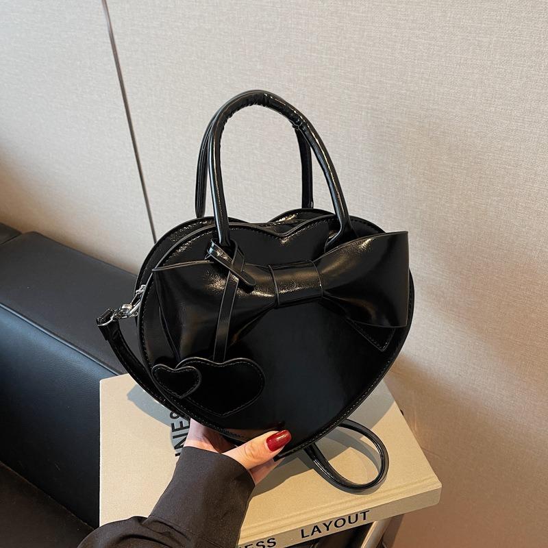 New Bow Portable Shoulder Bag Niche Design Messenger Bag Love Sweet Girl Style