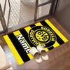 Custom Name Personalized Borussia Dortmund Print Carpet, Versatile Home Decor Rug, for Playroom, Apartment, Balcony, Entryway, Hallway Gift