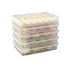 1PC dumpling storage box, frozen dumpling box for refrigerator, food grade dumplings, special tray for quick-frozen dumplings, fresh-keeping box.