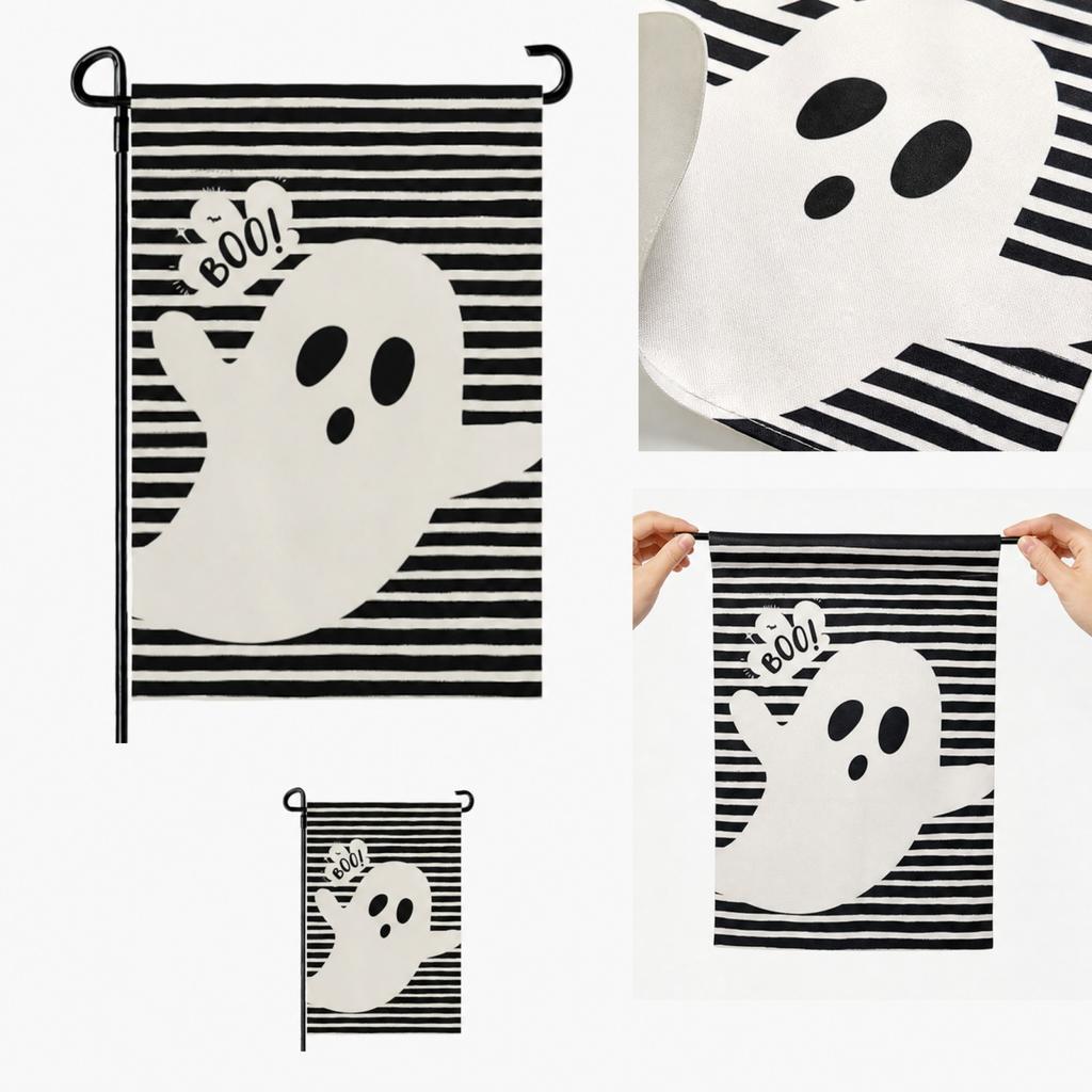 Halloween Garden Flag Outdoor Holiday Decoration for Fall Yard Party